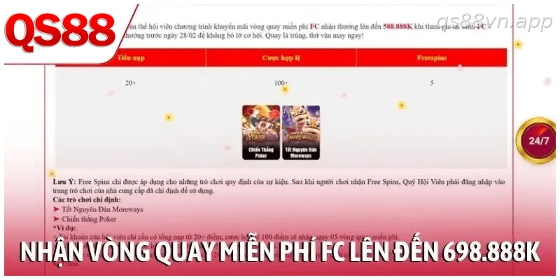 Khuyến mãi QS88 T2 cực hấp dẫn vào đầu năm